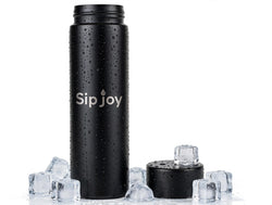 Personalized Matte Black Vacuum Bottle – 500ml-Name Engraved