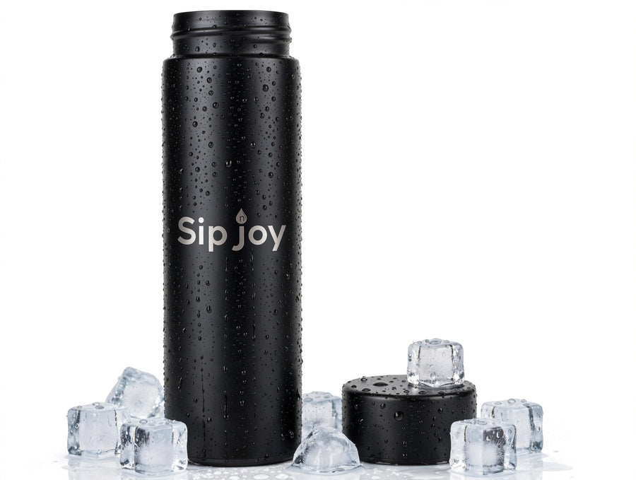 Personalized Matte Black Vacuum Bottle – 500ml-Name Engraved