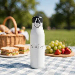Adventure Series Rope-Handle Bottle. (White)