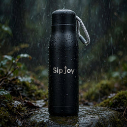 Adventure Series Rope-Handle Bottle. (Black)