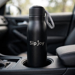 Adventure Series Rope-Handle Bottle. (Black)